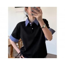 Kemeja 2TOYOUNG / lvy Polo  lengan pendek korea